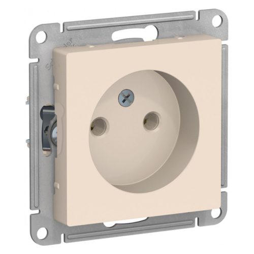 розетка 1 пост SYSTEME ELECTRIC Atlas Design б/з бежевый
