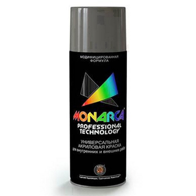 краска аэрозольная MONARCA универсальная Белый Матовый 520мл, арт.19503