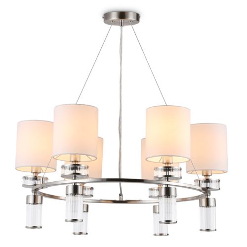 люстра подвесная AMBRELLA High Light E14х6 40Вт никель/белый