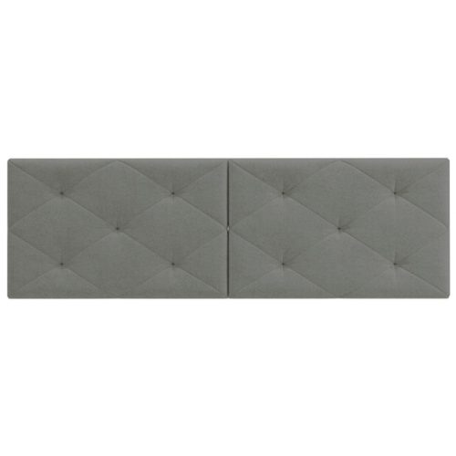 подушки приспинные к кровати Прованс 720х420х60мм рогожка серый