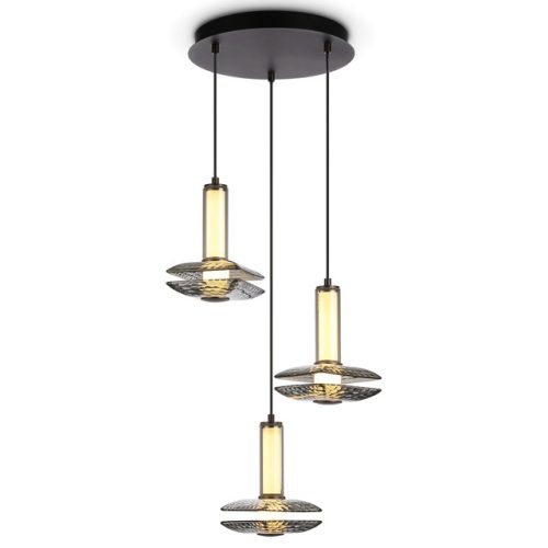 светильник подвесной светодиодный AMBRELLA High Light 35Вт 3000K серый/дымчатый