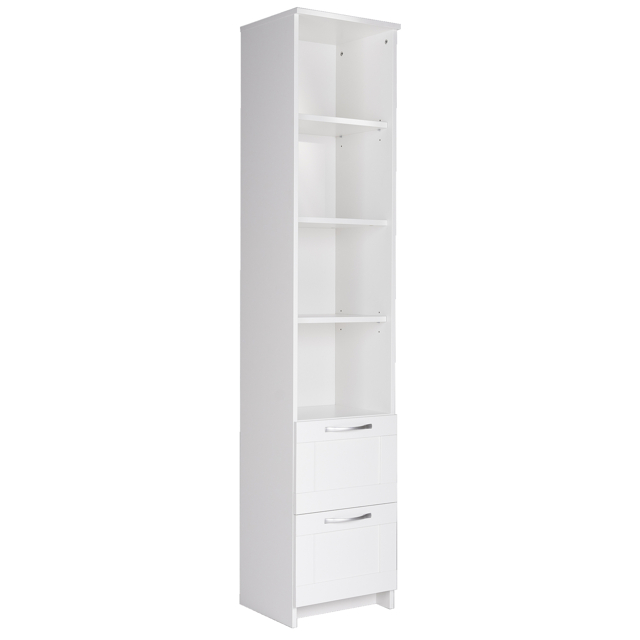 стеллаж СИРИУС 2 ящика 392x1900x348мм белый ЛДСП