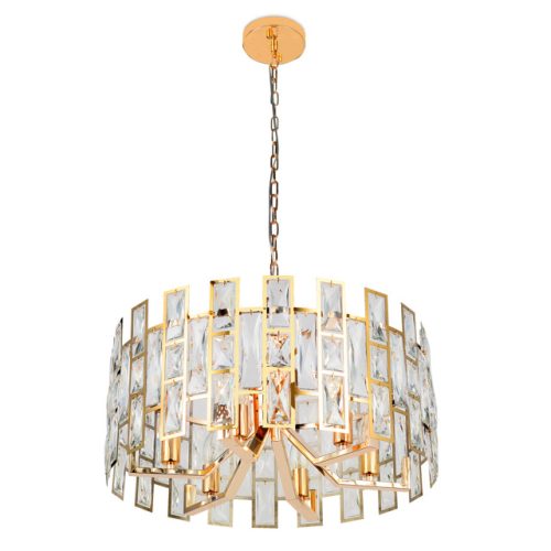 люстра подвесная AMBRELLA Traditional E14х6 40Вт золото/прозрачный