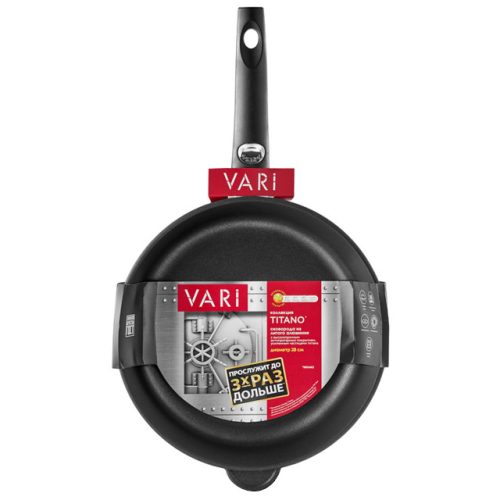 сковорода VARI Titano 28см антипр.покр. литой алюминий съемная ручка