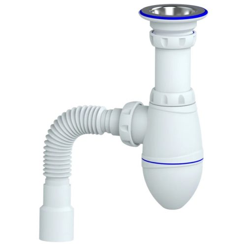 сифон для раковины UNICORN 1.1/4"х32 прикруч. выпуск с гибкой трубой 32х32/40мм