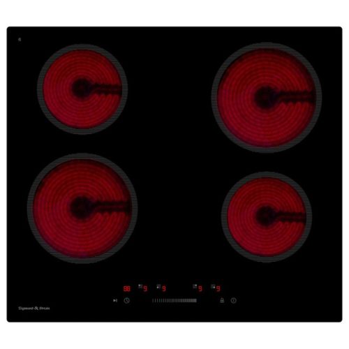 поверхность электрическая ZIGMUND&SHTAIN CN 52.6 B 59см 4 конфорки черный