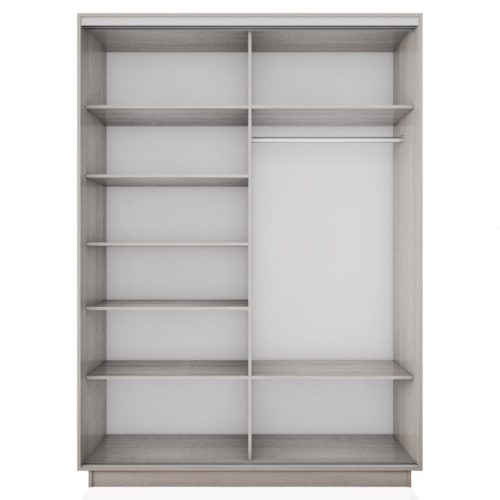 корпус шкафа-купе Экспресс 2 1600х2200х600мм ясень шимо светлый ЛДСП