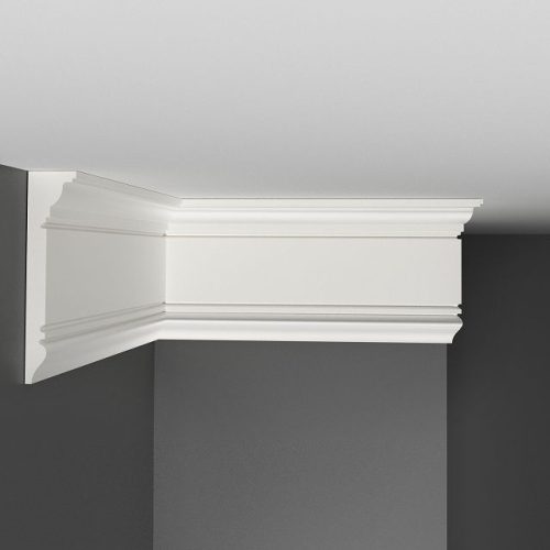 плинтус потолочный СТЕНОПОЛ 90х21х2000 мм белый полистирол,арт.C7226