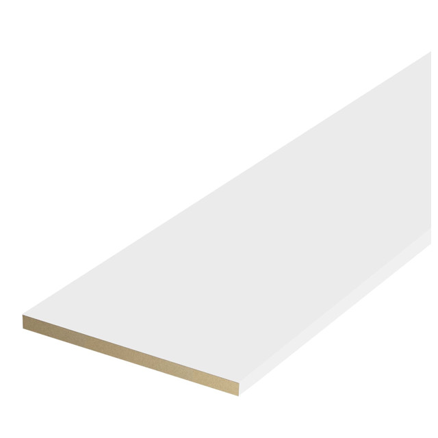 планка доборная VELLDORIS Белая прямая 100мм полипропилен