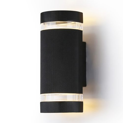 светильник уличный настенный AMBRELLA Garden GU10х2 35Вт черный прозрачный