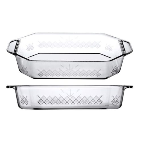 форма для запекания BORCAM 36,1х21х6,4см 2,75л овальная жаропрочное стекло