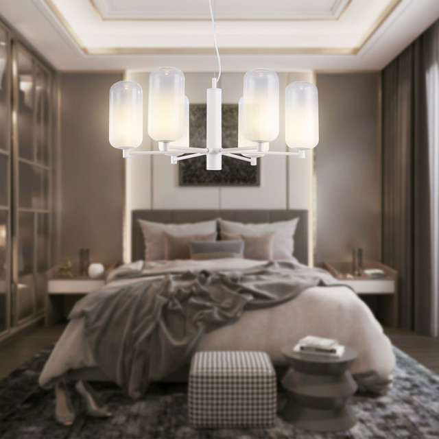 люстра подвесная светодиодная AMBRELLA High Light 24Вт 3000K белый/белый матовый