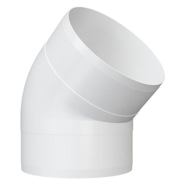 колено ЭРА D100мм 45гр пластик белый