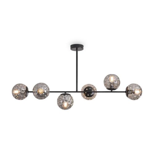 люстра потолочная FREYA Alegria E14 6х60Вт черный