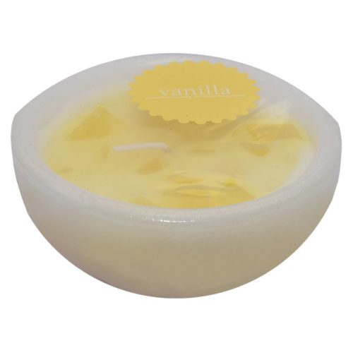 свеча-чаша HOME INTERIORS Меланж Ваниль 12х6см 15ч/г желтая ароматизированная