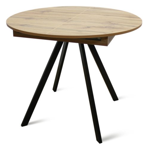 стол раздвижной Пралеска 900х900(1200)мм дуб вотан ЛДСП/металл