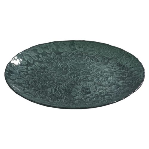 тарелка AKCAM Королевский Бархат десертная 21см стекло малахит