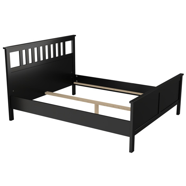 кровать Кантри 2110х1740х1120мм черный сосна