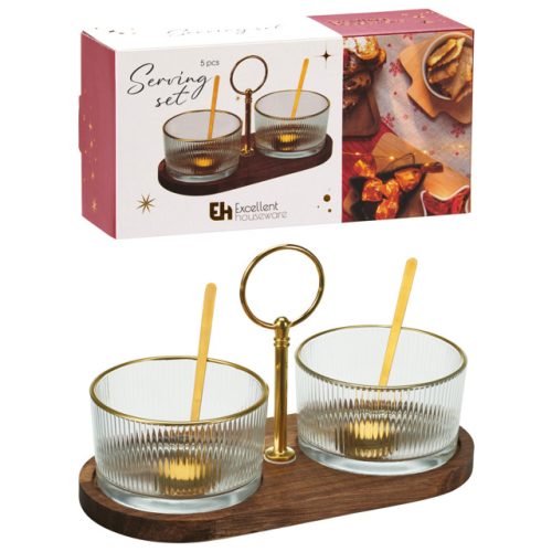 набор розеток KOOPMAN на подставке акация, стекло