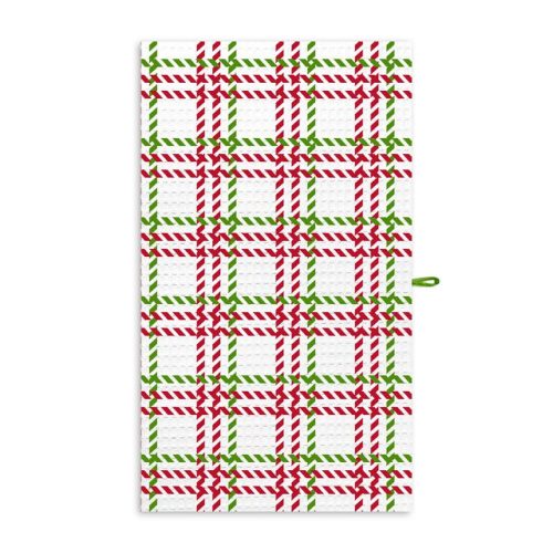 полотенце кухонное ваф. Клетка уют 35х60см красный, арт.102-Клетка уют