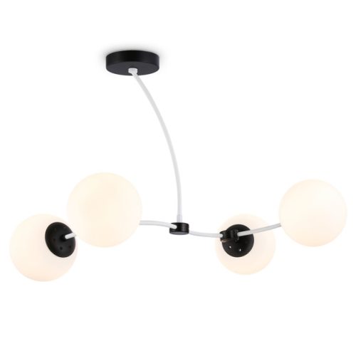 люстра потолочная AMBRELLA Traditional E27х4 60Вт белый/черный