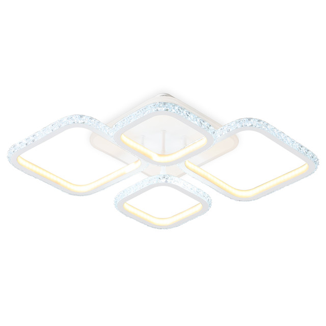 люстра потолочная AMBRELLA Acrylica LED 108Вт 6400К 8100Лм ПДУ белый