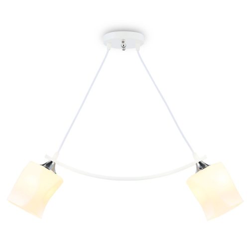 люстра подвесная AMBRELLA Traditional E27х2 40Вт белый/хром/белый матовый