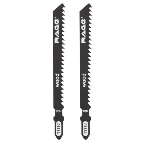 пилки для лобзика по дереву, пластику RAGE by VIRA T111C 2шт