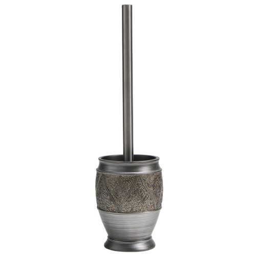 гарнитур для туалета VITARTA Antique полирезин нержавеющая сталь серебро