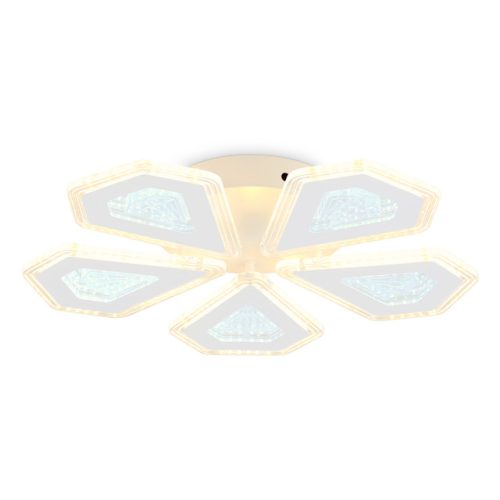 люстра потолочная AMBRELLA Acrylica LED 96Вт 6400К 7200Лм ПДУ белый