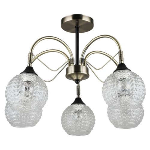 люстра потолочная MW-LIGHT Блеск 5х40Вт E27 металл бронза