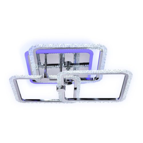 люстра потолочная AMBRELLA Acrylica LED 118Вт 6400К 8850Лм ПДУ хром