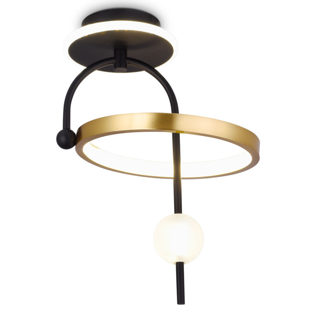 светильник подвесной AMBRELLA Comfort LED 15Вт 6400К 1125Лм черный/золото