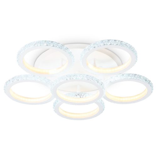 люстра потолочная AMBRELLA Acrylica LED 120Вт 6400К 9000Лм ПДУ белый