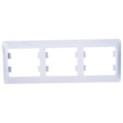 рамка 3 поста SYSTEME ELECTRIC Glossa белый горизонтальное