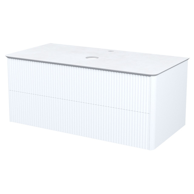 тумба подвесная со столешницей IDDIS Aiger 100 см белый