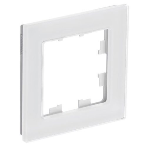 рамка 1 пост Systeme Electric ATLASDESIGN NATURE натуральное стекло белый