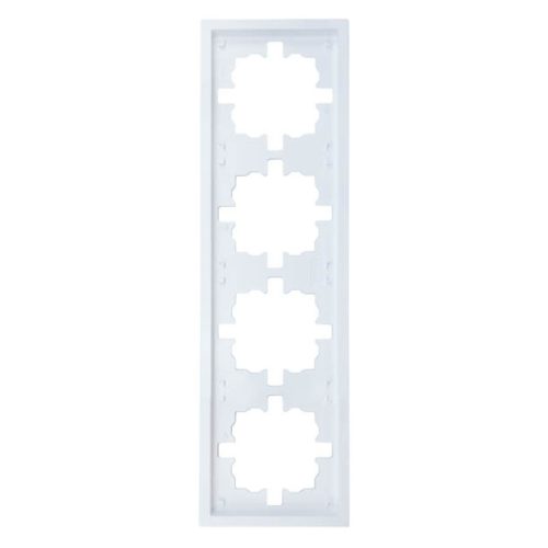 рамка 4 поста LEZARD Zima универсальная белая