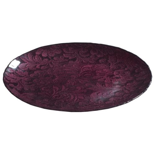 тарелка AKCAM Королевский Бархат десертная 21см стекло бургунди