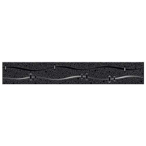 бордюр настенный AZORI Дефиле Неро 40,5х6,2 черный