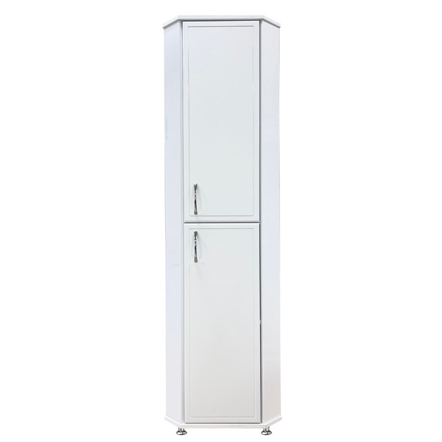 шкаф-пенал напольный угловой GRADEONIKA 36см правый белый