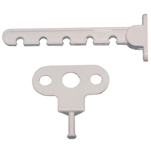 ограничитель открывания для м/п окон Гребенка металл белый