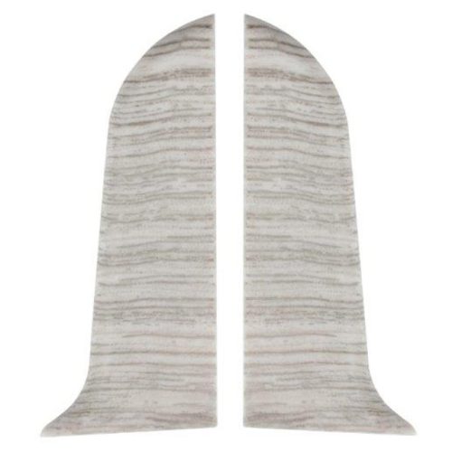 торцевые (пара) для плинтуса ИДЕАЛ Классик 55 Ясень серый ПВХ