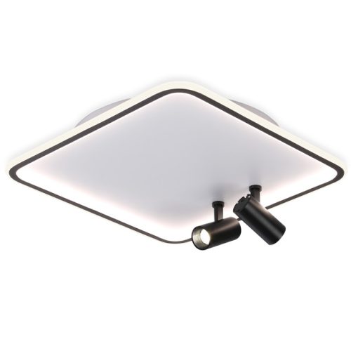 люстра потолочная AMBRELLA Comfort LED 97Вт 6400К 7275Лм ПДУ белый/черный