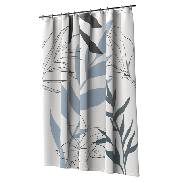 занавеска для ванной комнаты FORA Aquaflower 180х180см полиэстер