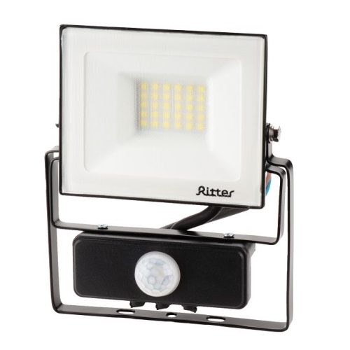 прожектор светодиодный RITTER Profi с датчиком движения 230В 30Вт 6500К 3000Лм IP65 черный