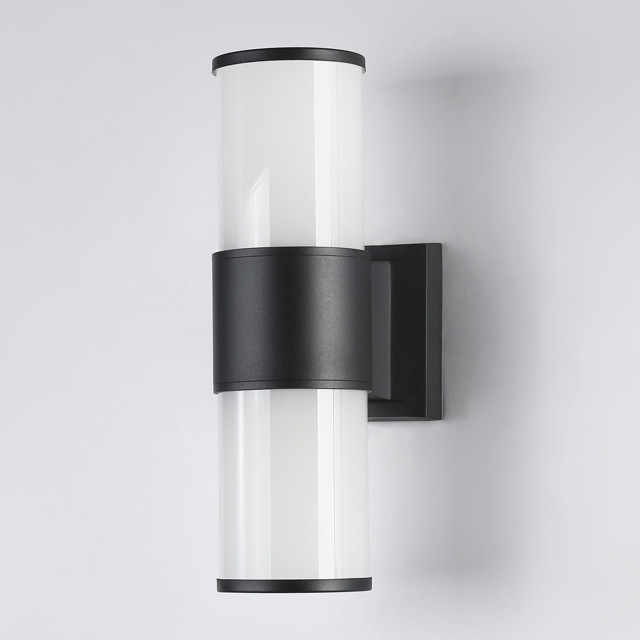 светильник уличный настенный AMBRELLA Garden E27 40Вт черный белый матовый