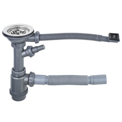 выпуск большой UKINOX с переливом в комплекте с сифоном и гофросифоном S701