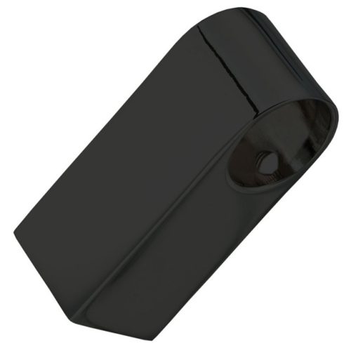 держатель для рейлинга прямой черный матовый