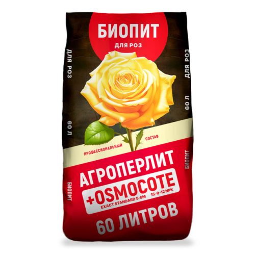почвогрунт плодородная смесь Биопит для роз 60л